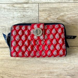 “Red Bandanna Paisley” Vera Bradley wallet. Very spacious